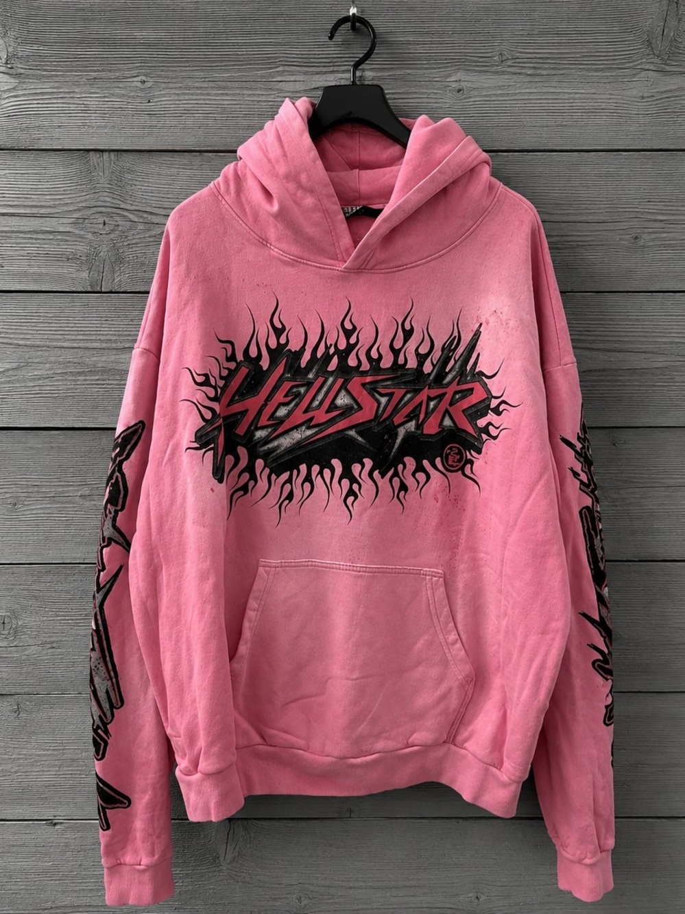 Hellstar Brainwashed Pink Hoodie With NFC Tag Size M
